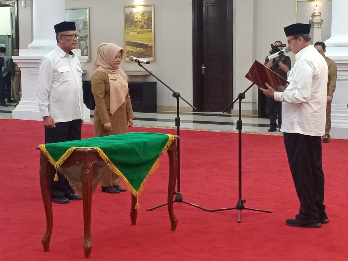 KEPALA DINAS PUPR DAN KEPALA DINAS KETAHANAN PANGAN HASIL OPEN BIDDING DILANTIK