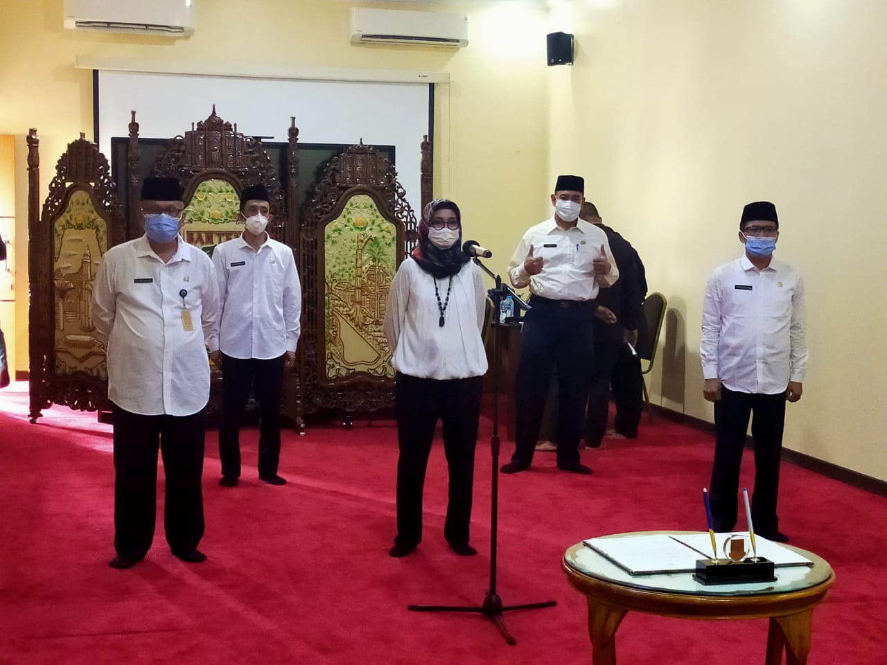 Gubernur Lantik Lima Eselon II Hasil Seleksi Terbuka