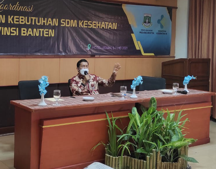 Kepala BKD Menjadi Narasumber “Perencanaan Kebutuhan SDM Kesehatan Provinsi Banten”
