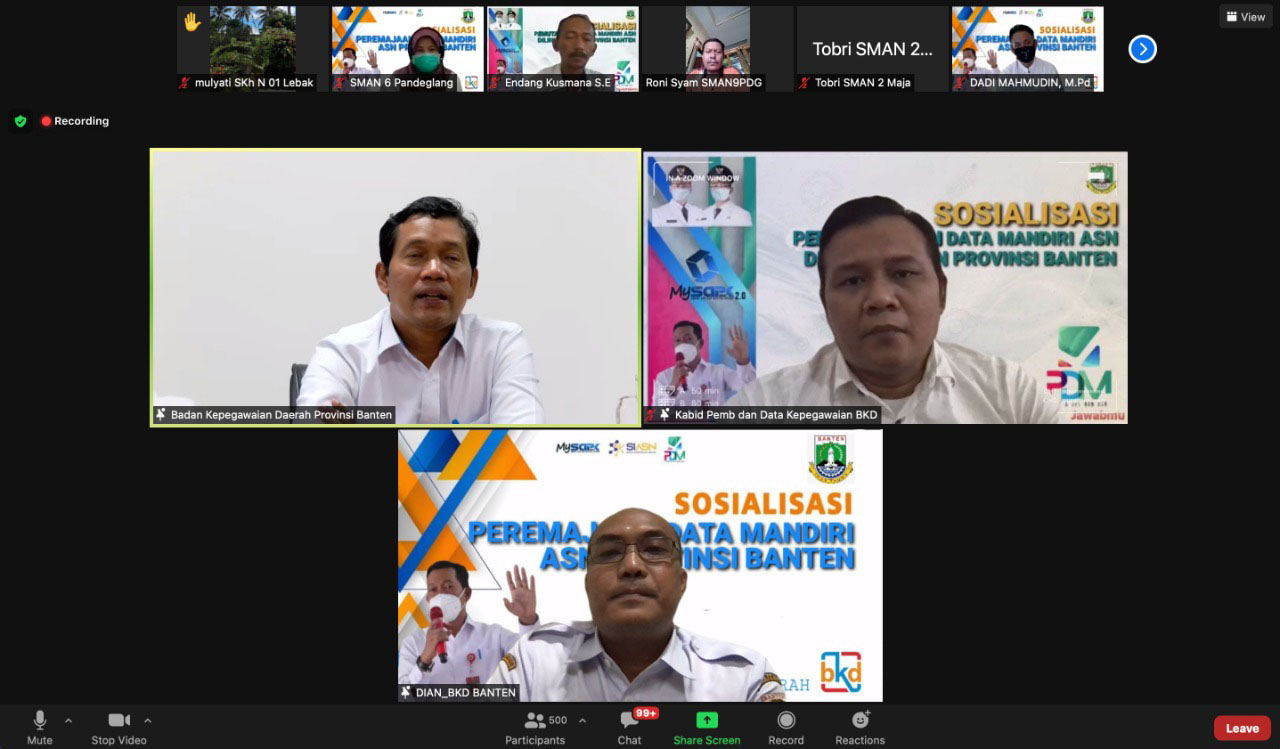 Sosialisasi Pemutakhiran Data Mandiri ASN 2021