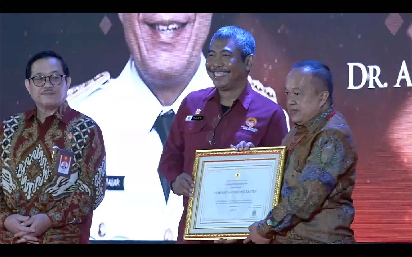 Pemprov Banten Raih Penghargaan Kualitas Pengisian Jabatan Pimpinan Tinggi dari KASN