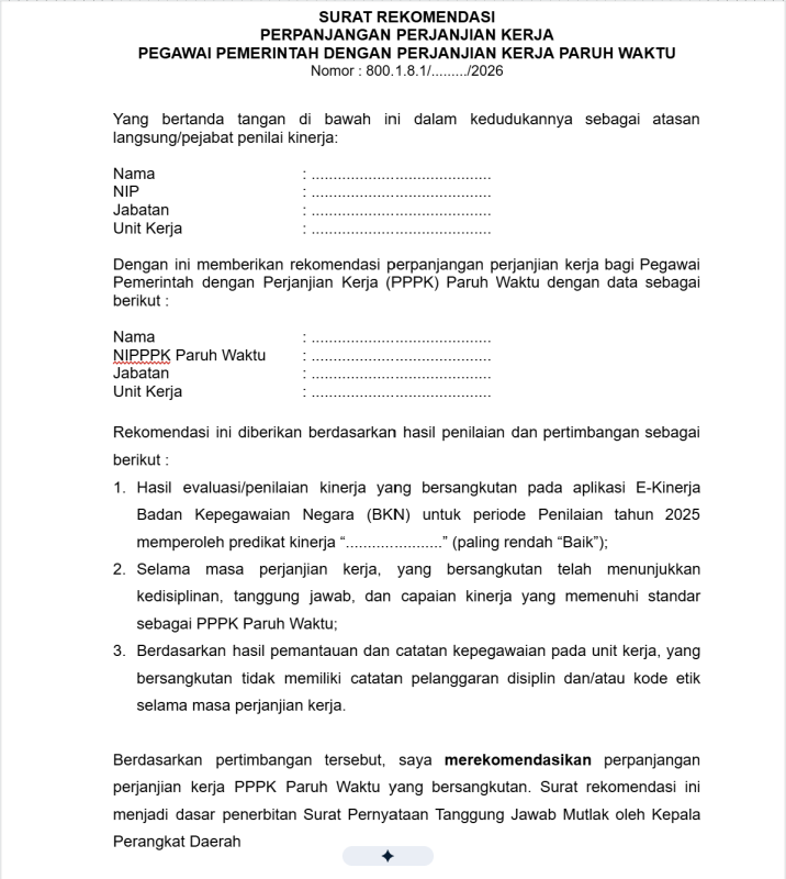 Catat, Ini Jadwal dan Mekanisme Usul Perpanjangan Masa Kerja PPPK Paruh Waktu di Lingkungan Pemprov Banten